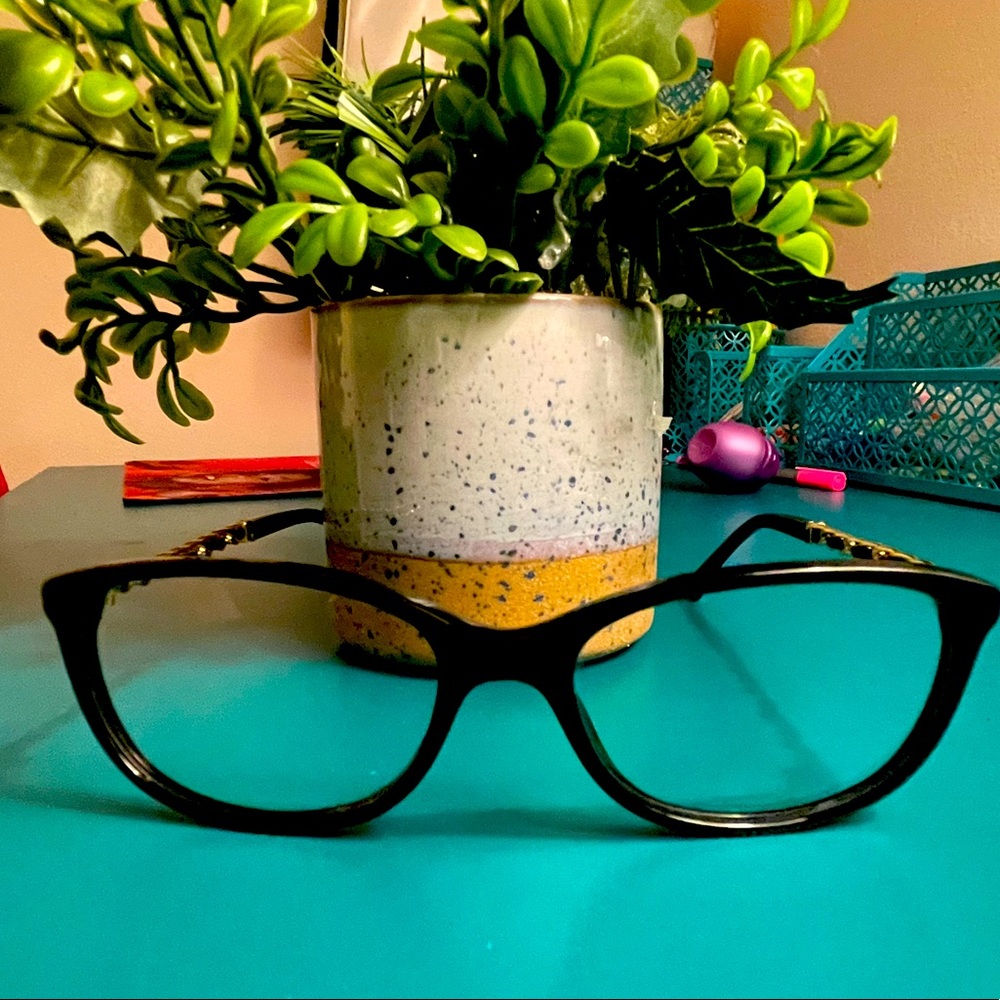 RARE Authentic Chanel Black 52mm Glasses Frames Italy